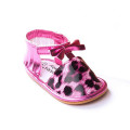 Comércio Exterior Rose Leopard Spring Rubber Soled Baby Soft Bottom Sandals